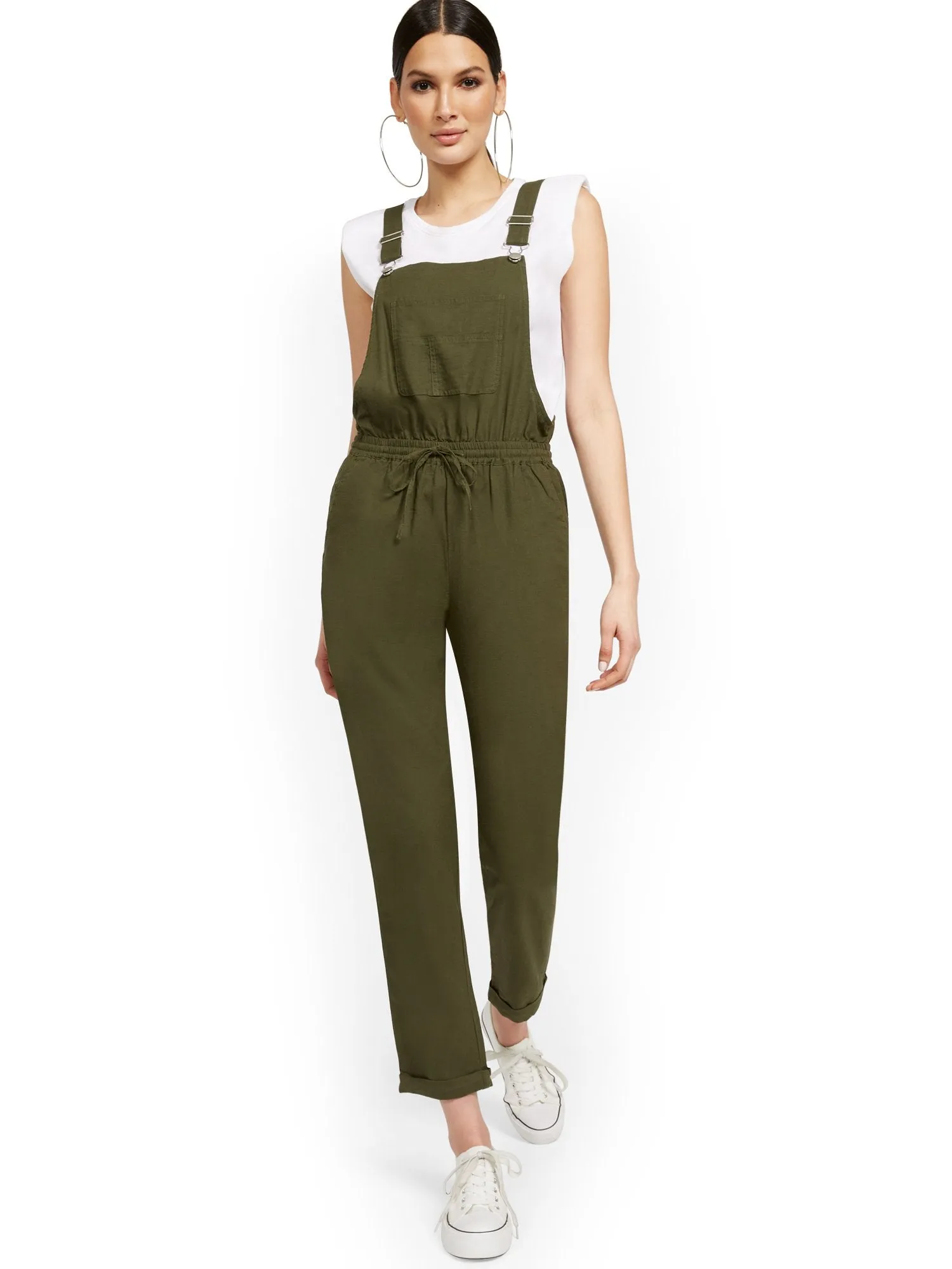 Linen-Blend Soft Overall