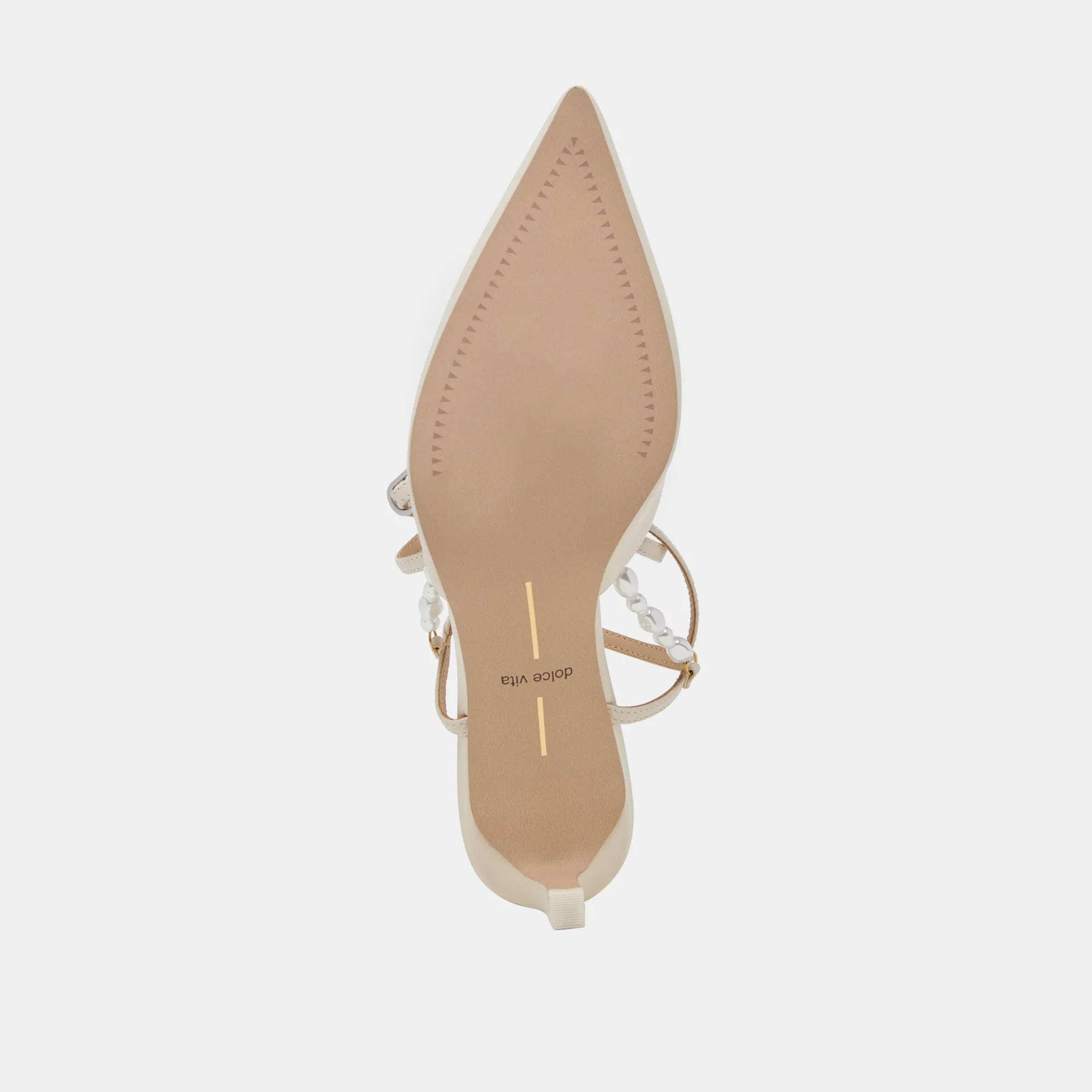 LOKLYN PEARL HEELS VANILLA LEATHER