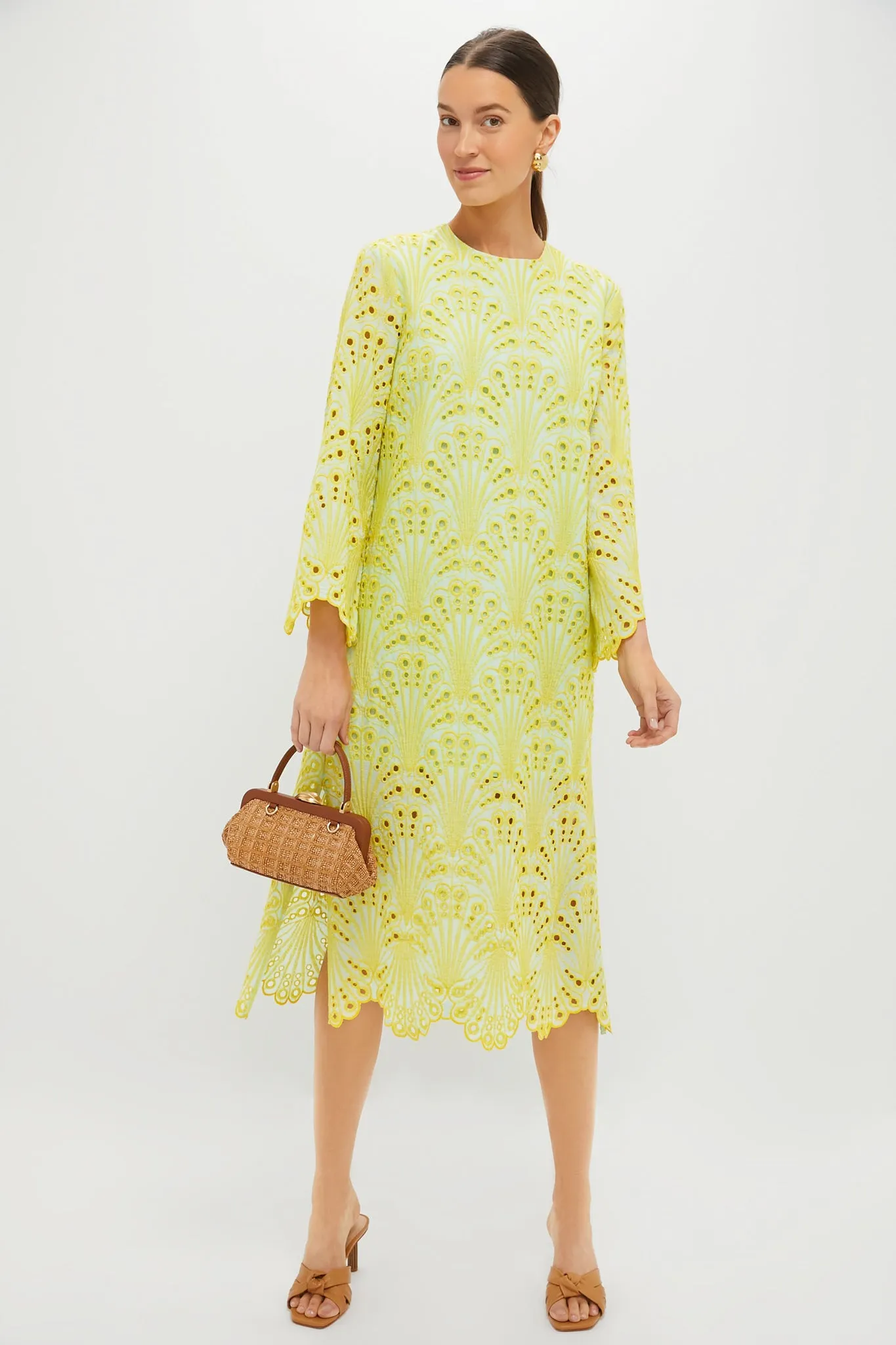 Mint and Mimosa Eyelet Jamie Dress