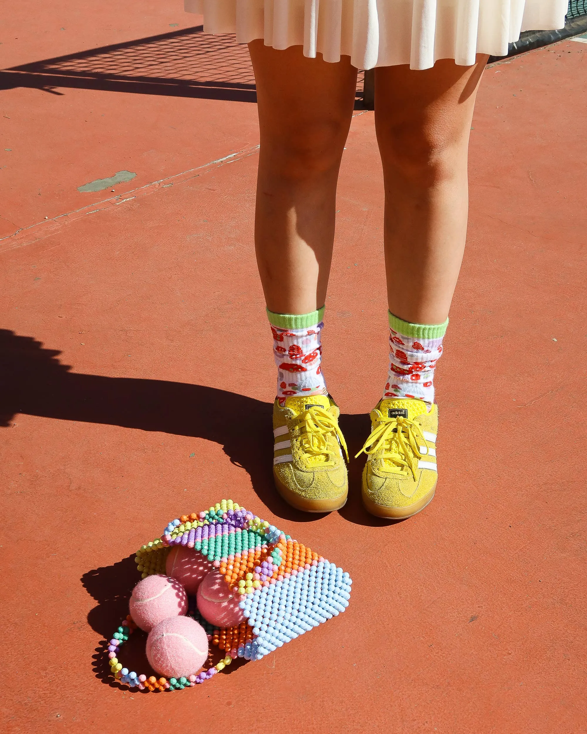 Mushroom Forest Tennis Crew Sock