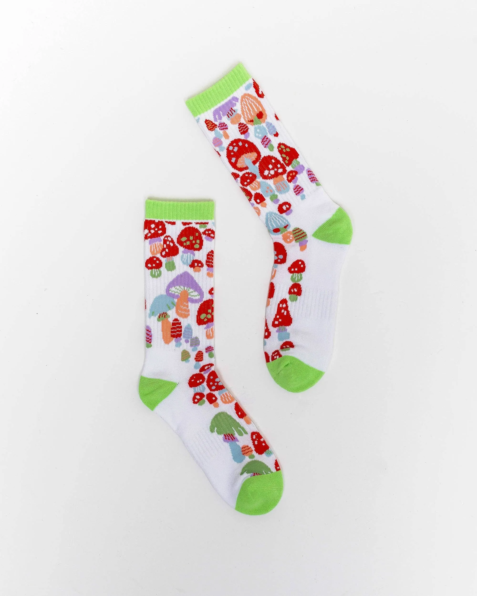 Mushroom Forest Tennis Crew Sock