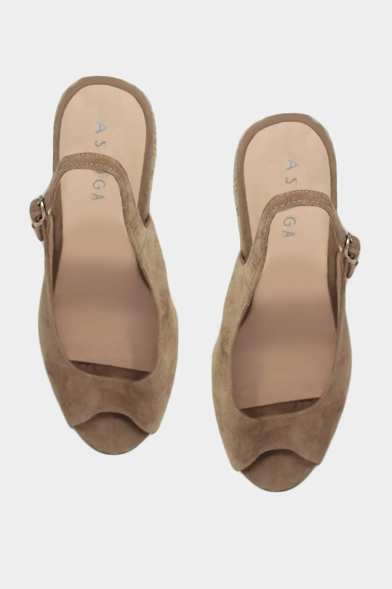 Mykonos Peep Toe Espadrilles | Almond