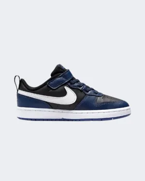 Nike Court Borough Low 2 Ps-Boys Lifestyle Shoes Navy/Black Bq5451-404