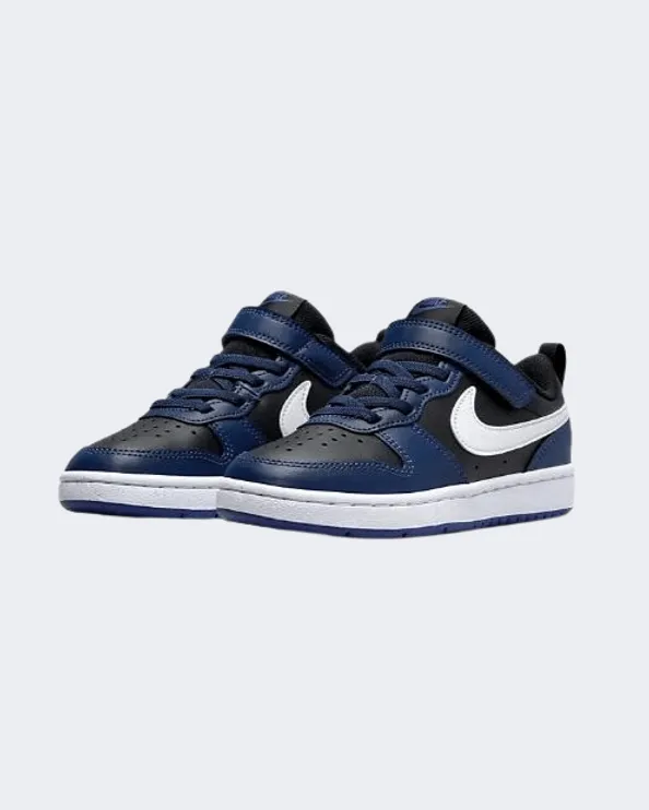 Nike Court Borough Low 2 Ps-Boys Lifestyle Shoes Navy/Black Bq5451-404