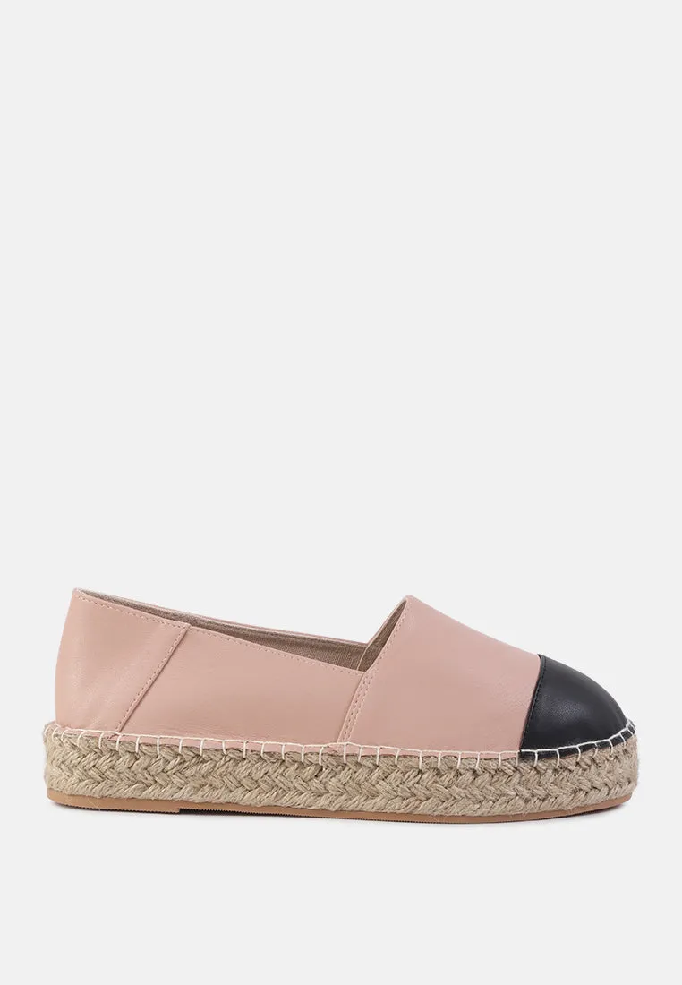 Noel Two Tone Slip-On Espadrilles