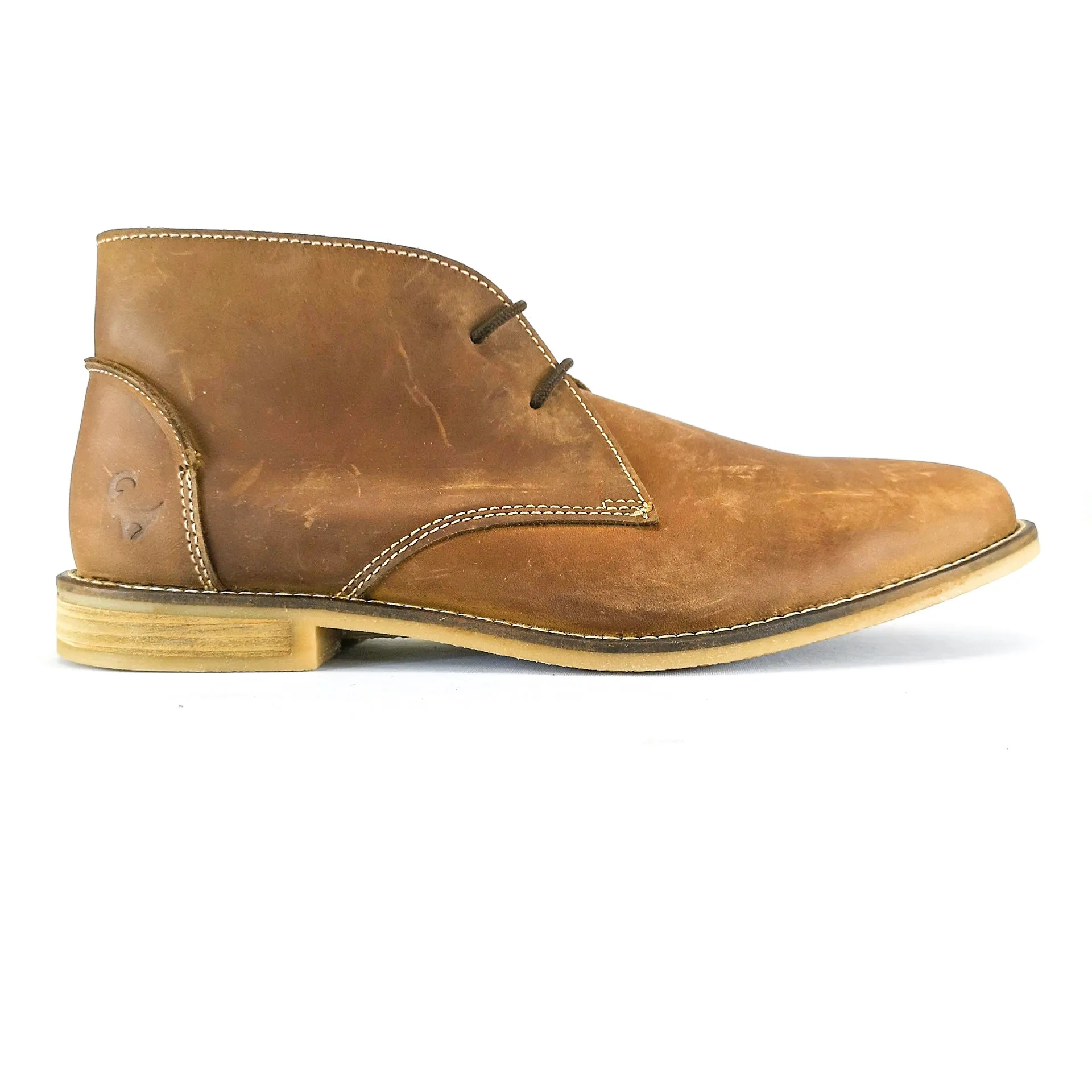 Old Khaki Tan Leather Boot