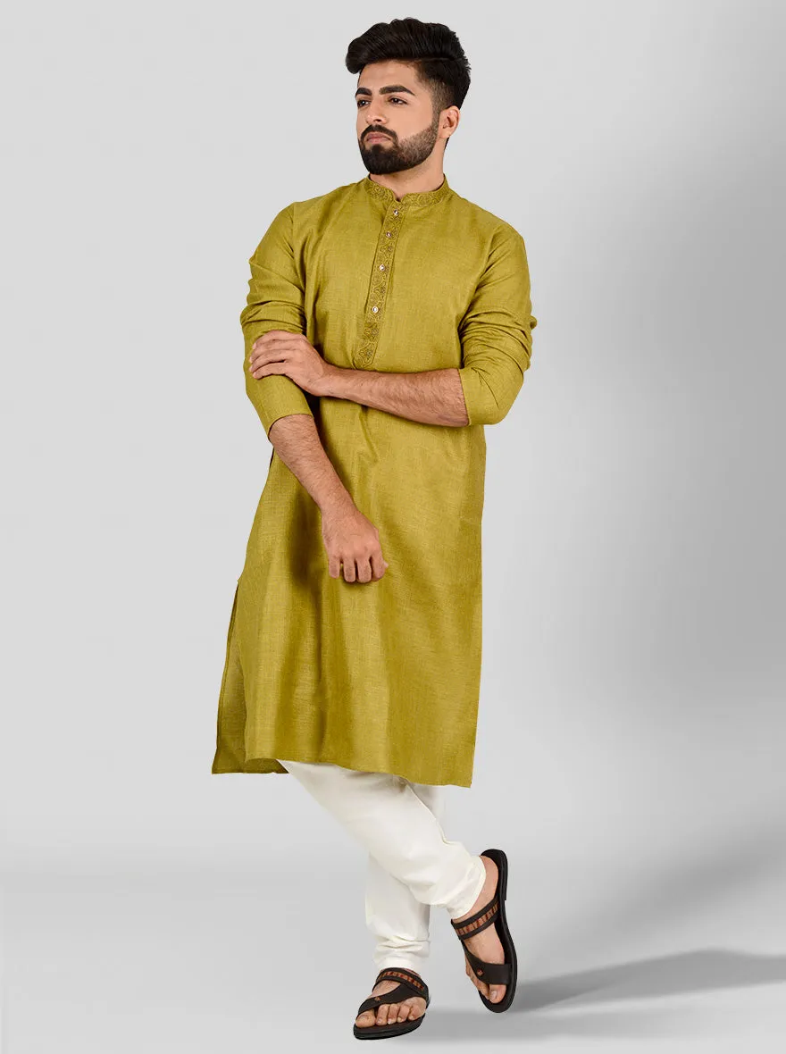 Olive Green Kurta Set | Azania