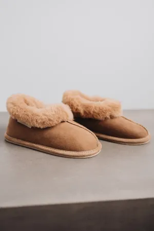 ORLA Childrens Sheepskin Slipper Boots with Sole