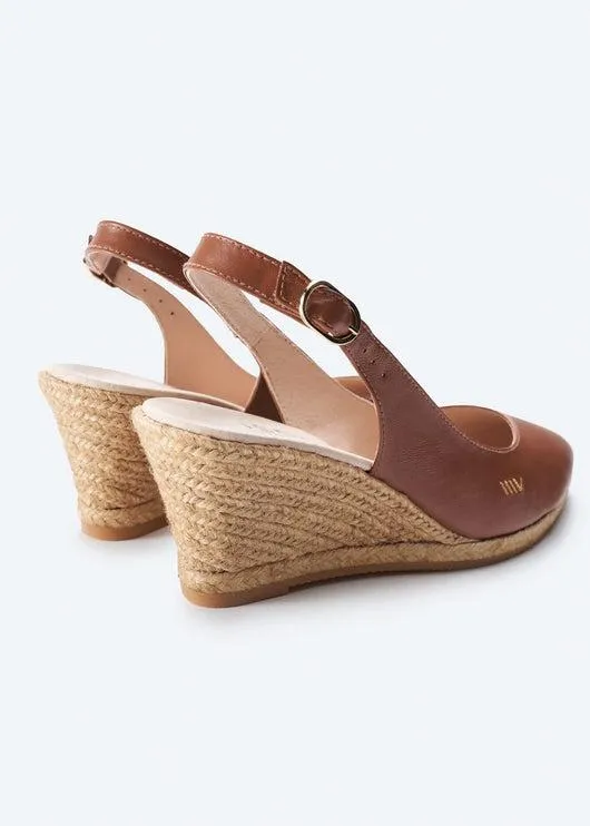 Palomera Leather Espadrille Wedges