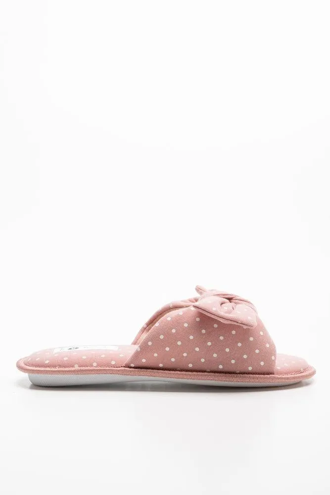 Polka Dot Slipper Pink