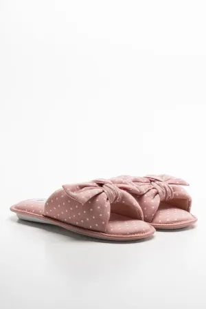 Polka Dot Slipper Pink