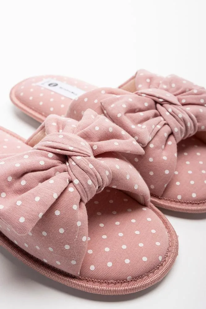 Polka Dot Slipper Pink