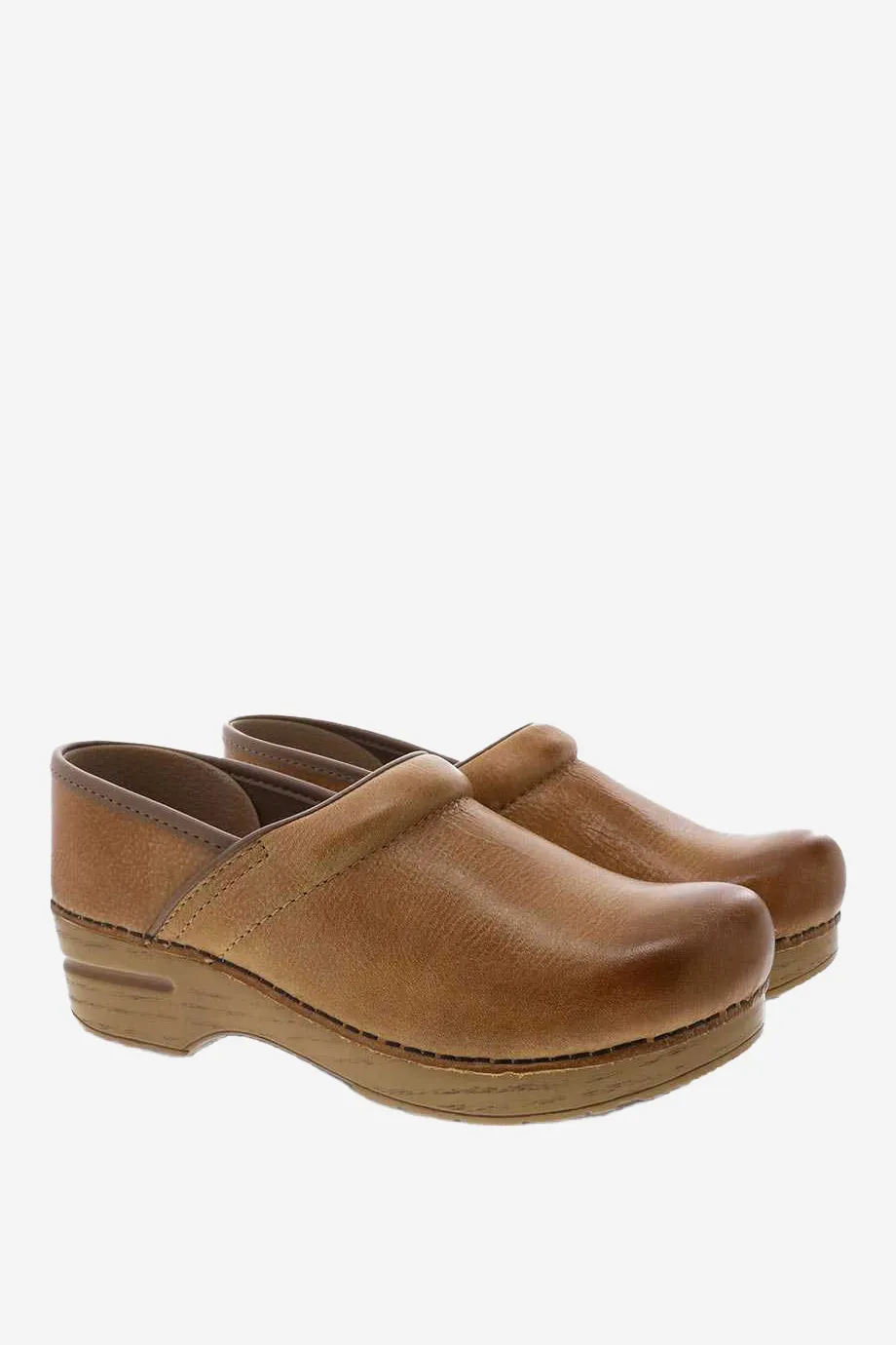 Professional Clog Distressed Honey