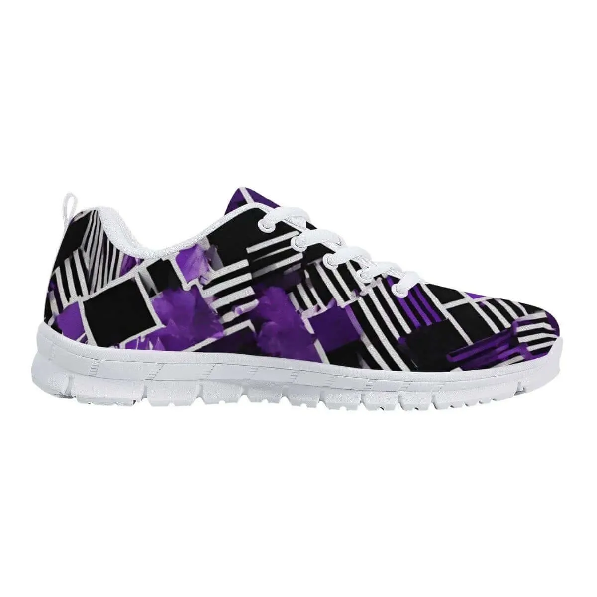 Purple and Black Men's Running Shoes