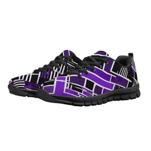 Purple and Black Men's Running Shoes