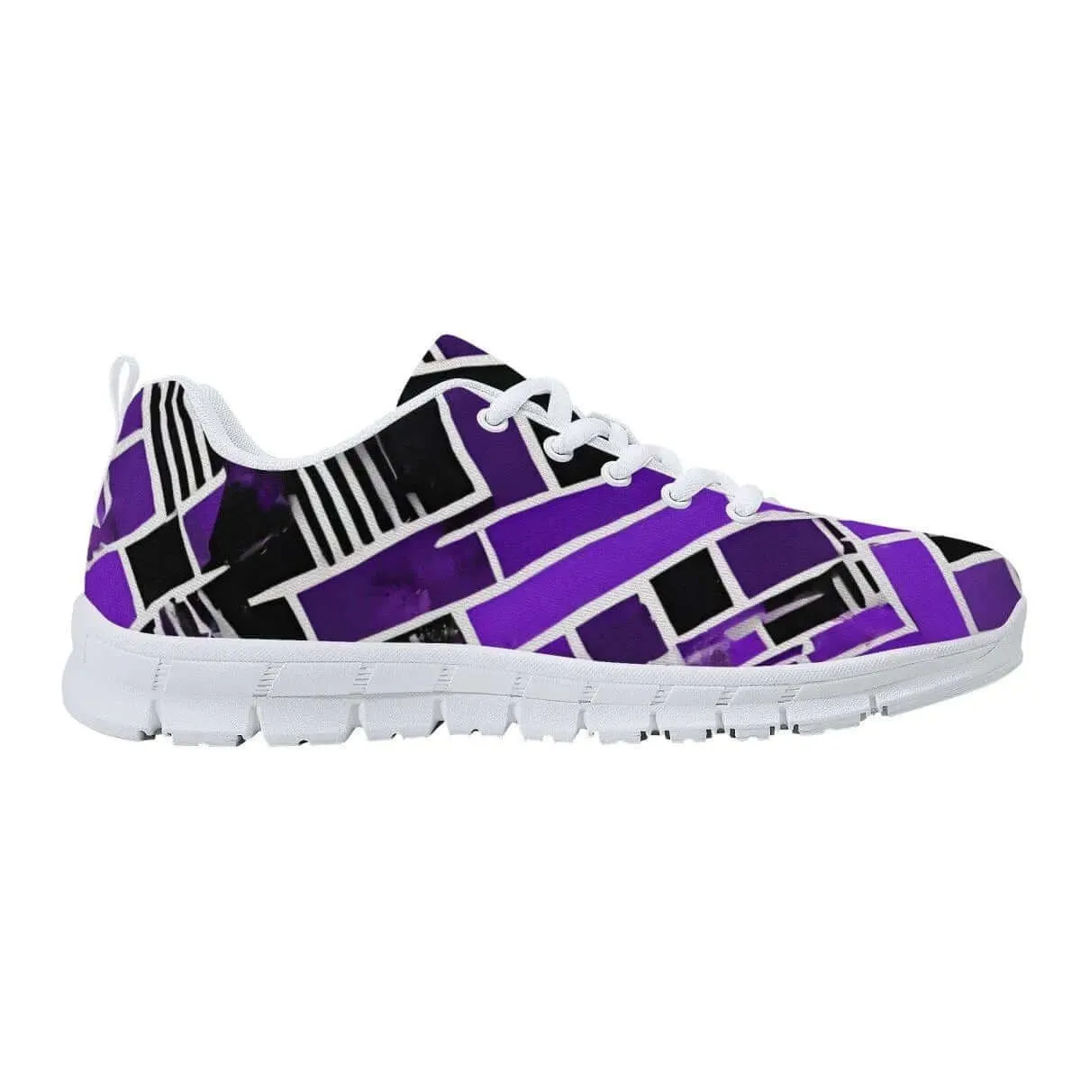 Purple and Black Men's Running Shoes