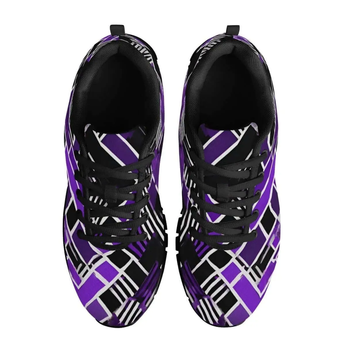 Purple and Black Men's Running Shoes