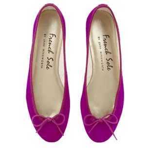 Purple Nubuck Pirouette Flats