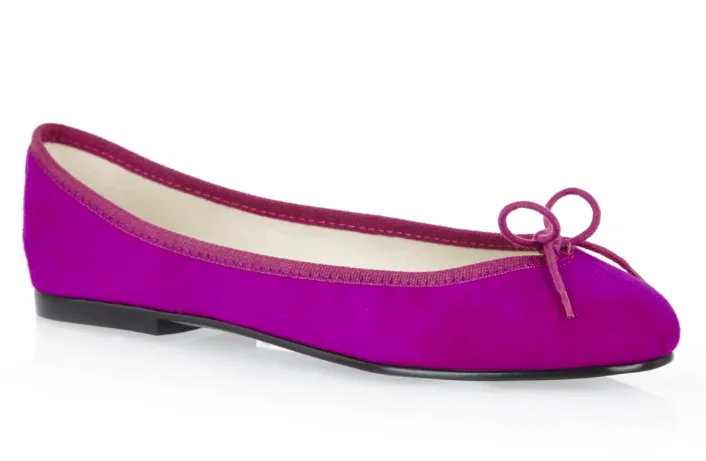 Purple Nubuck Pirouette Flats