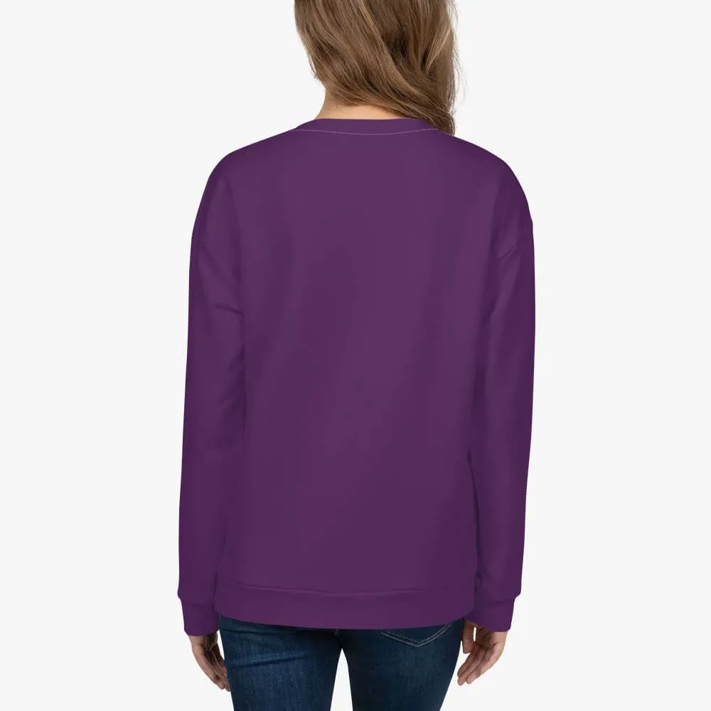 Recycled Fleece Sweatshirt Plum