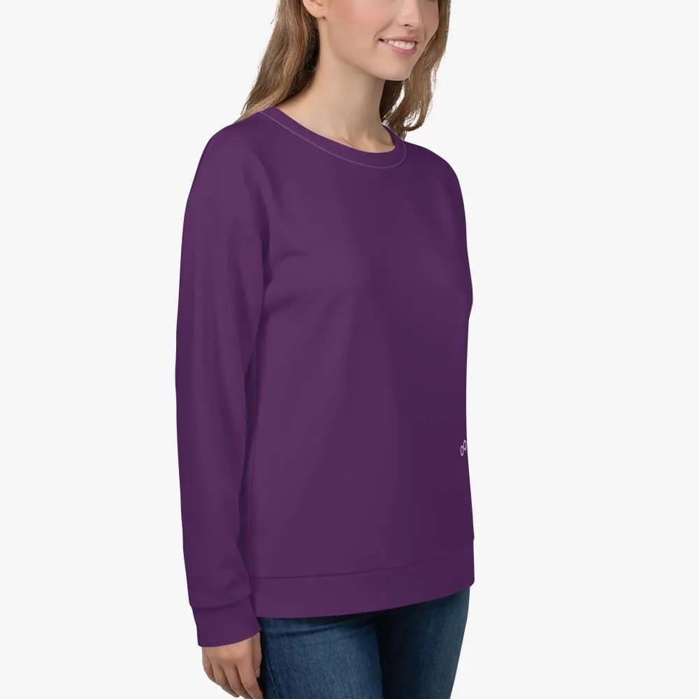 Recycled Fleece Sweatshirt Plum