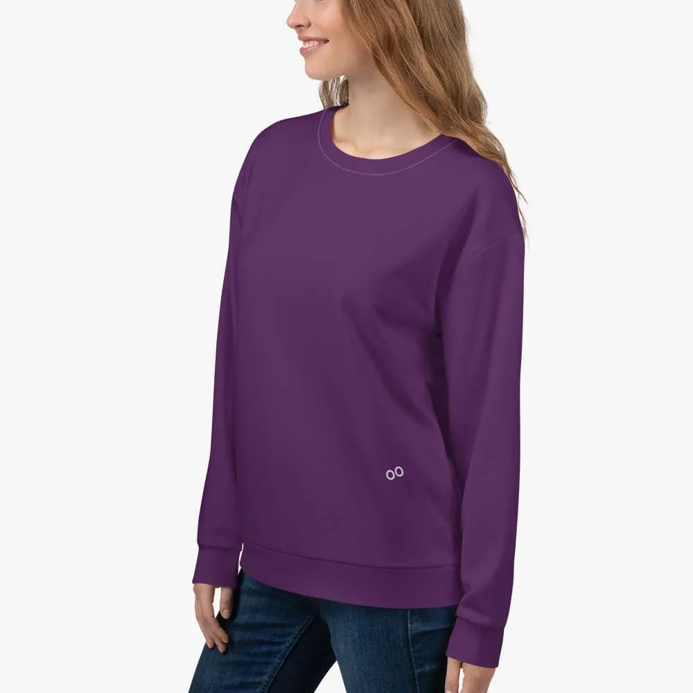 Recycled Fleece Sweatshirt Plum