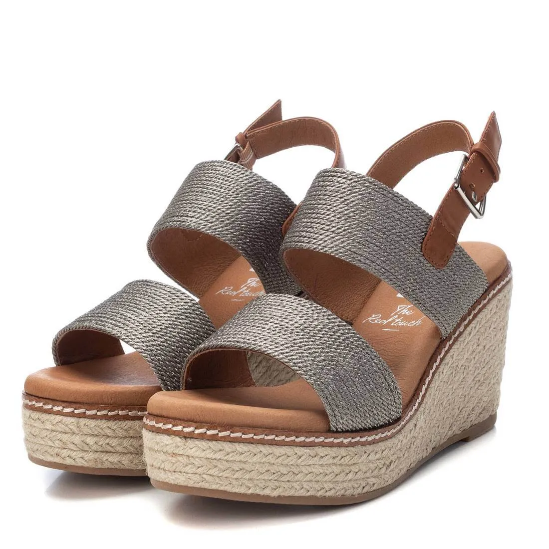 Ronda Silver & Camel Espadrilles