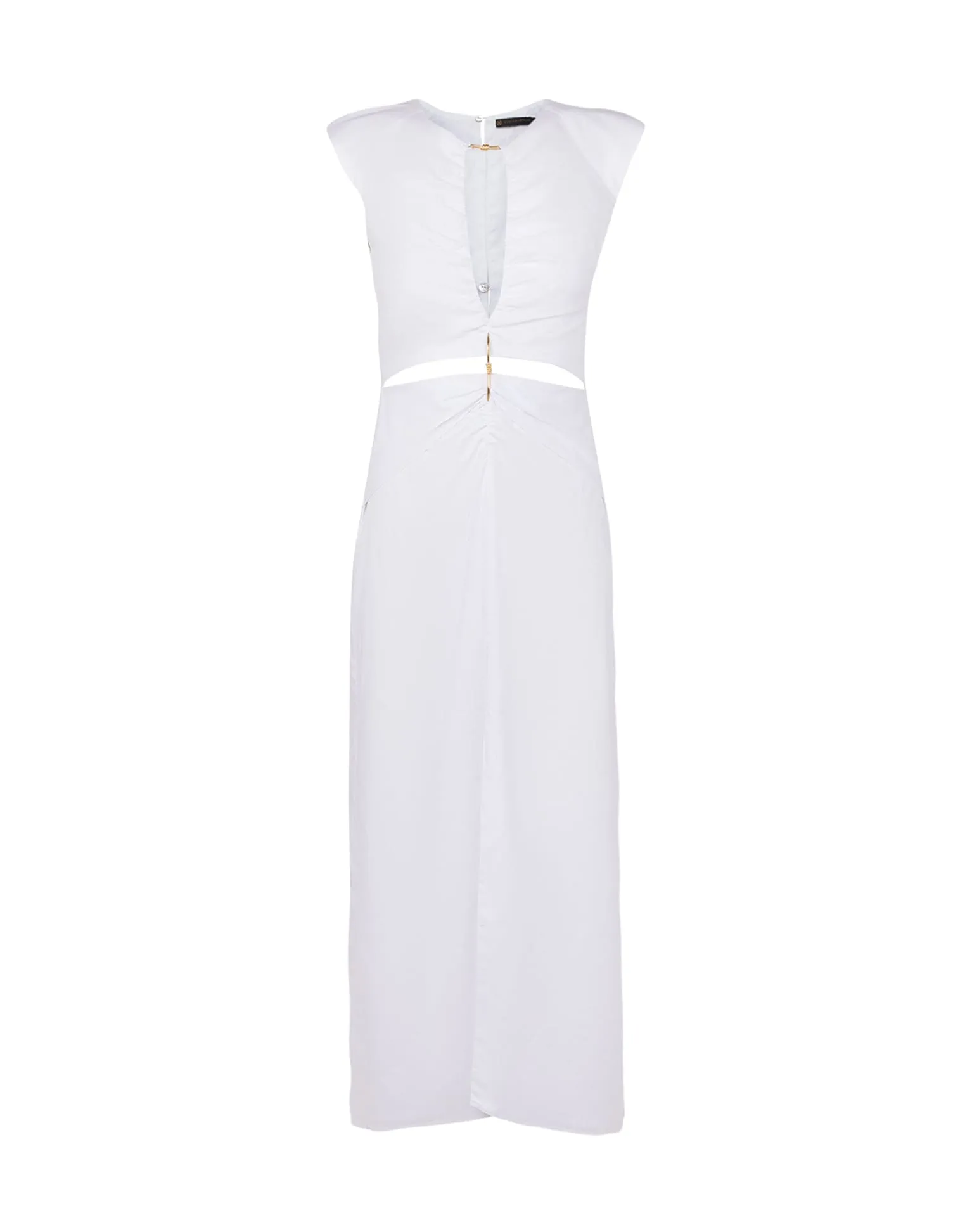 Saori Detail Midi Dress (exchange only) - Off White