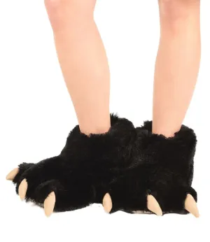 Slippers - Bear Paw - Black