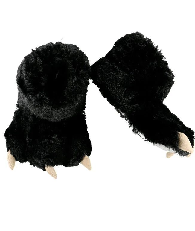 Slippers - Bear Paw - Black