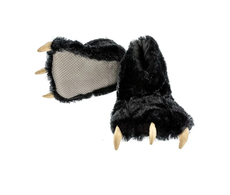 Slippers - Bear Paw - Black