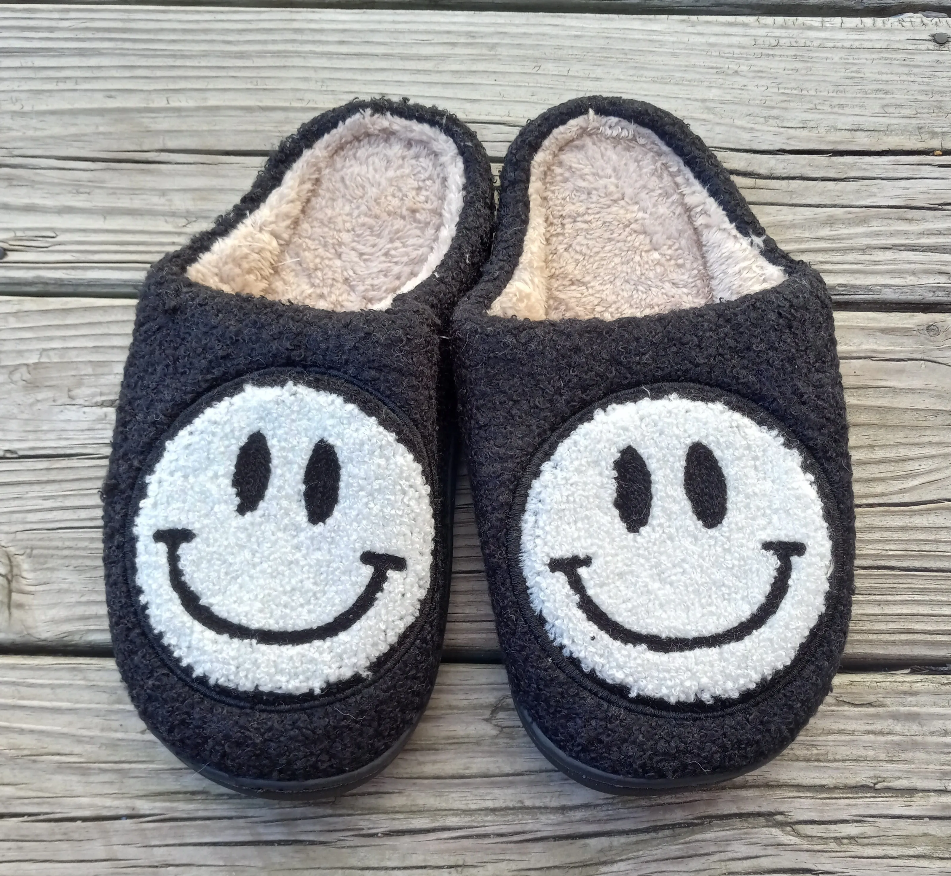 Smiley Face Cozy Slippers