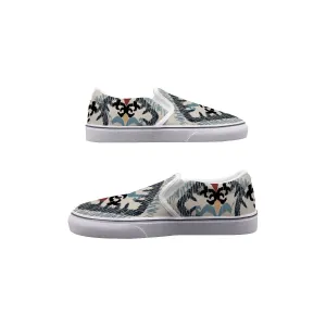 So#16 Men's Slip On Sneakers, pattern, print,