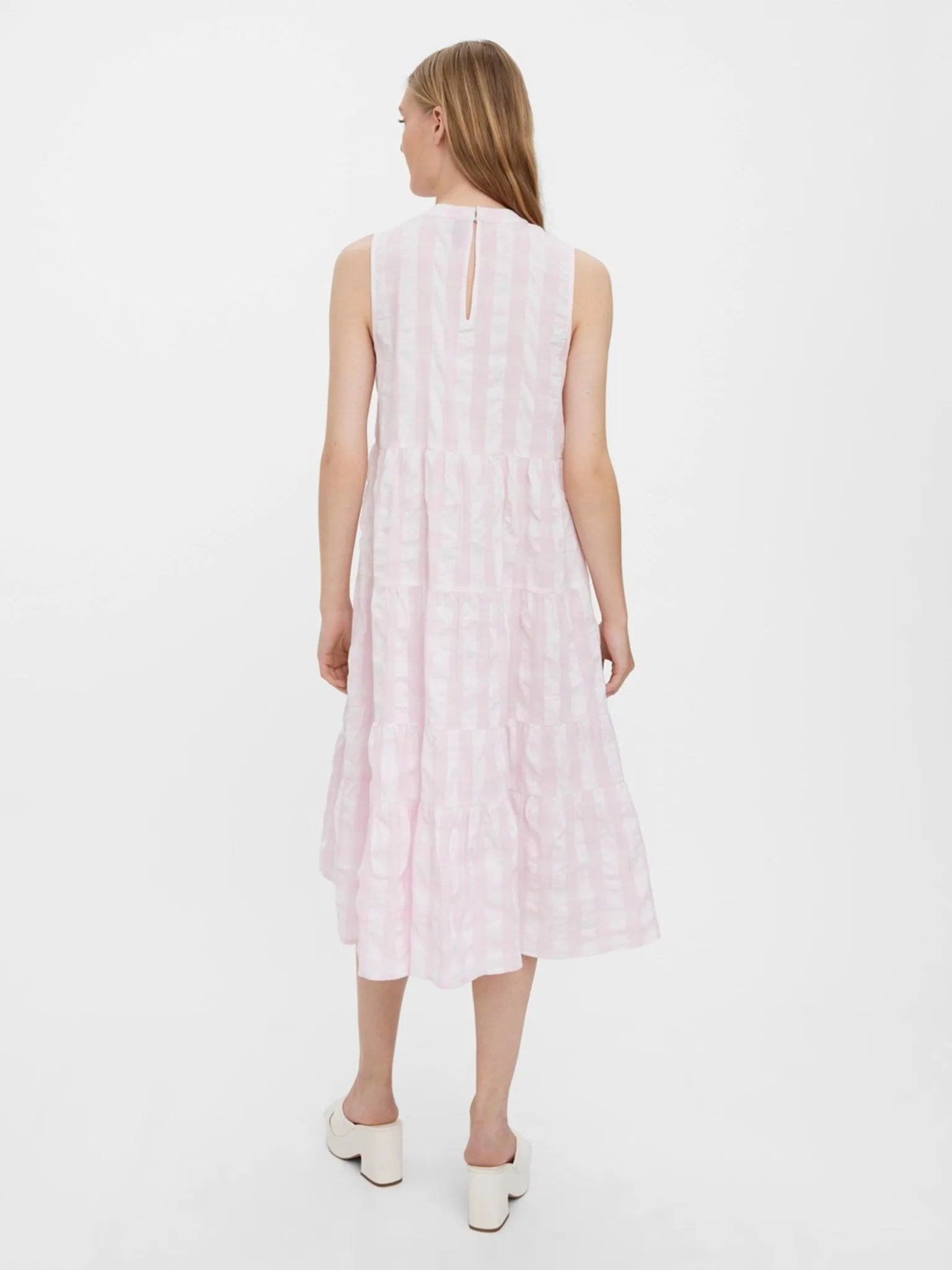 Sody Calf Highneck Dress - Light Lilac