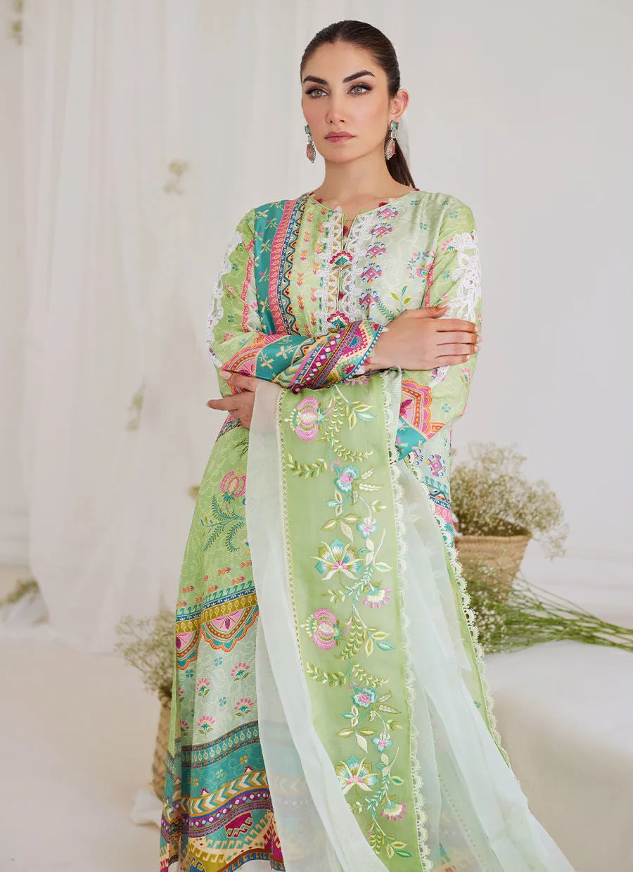 Tara Luxe Edit '24 - Marta Apple Green Shirt And Dupatta