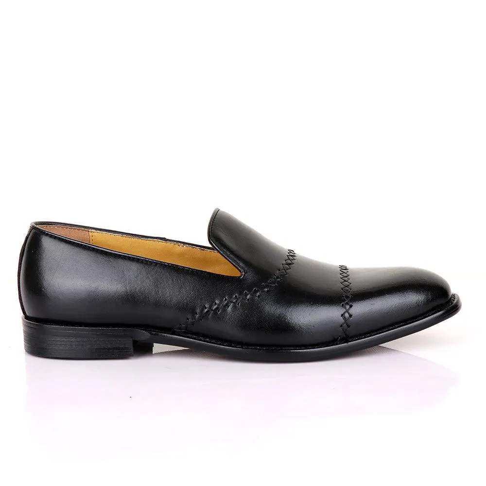 Terry Taylors Treading Black Leather Shoe