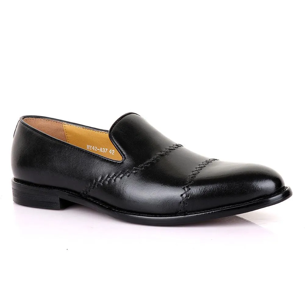 Terry Taylors Treading Black Leather Shoe