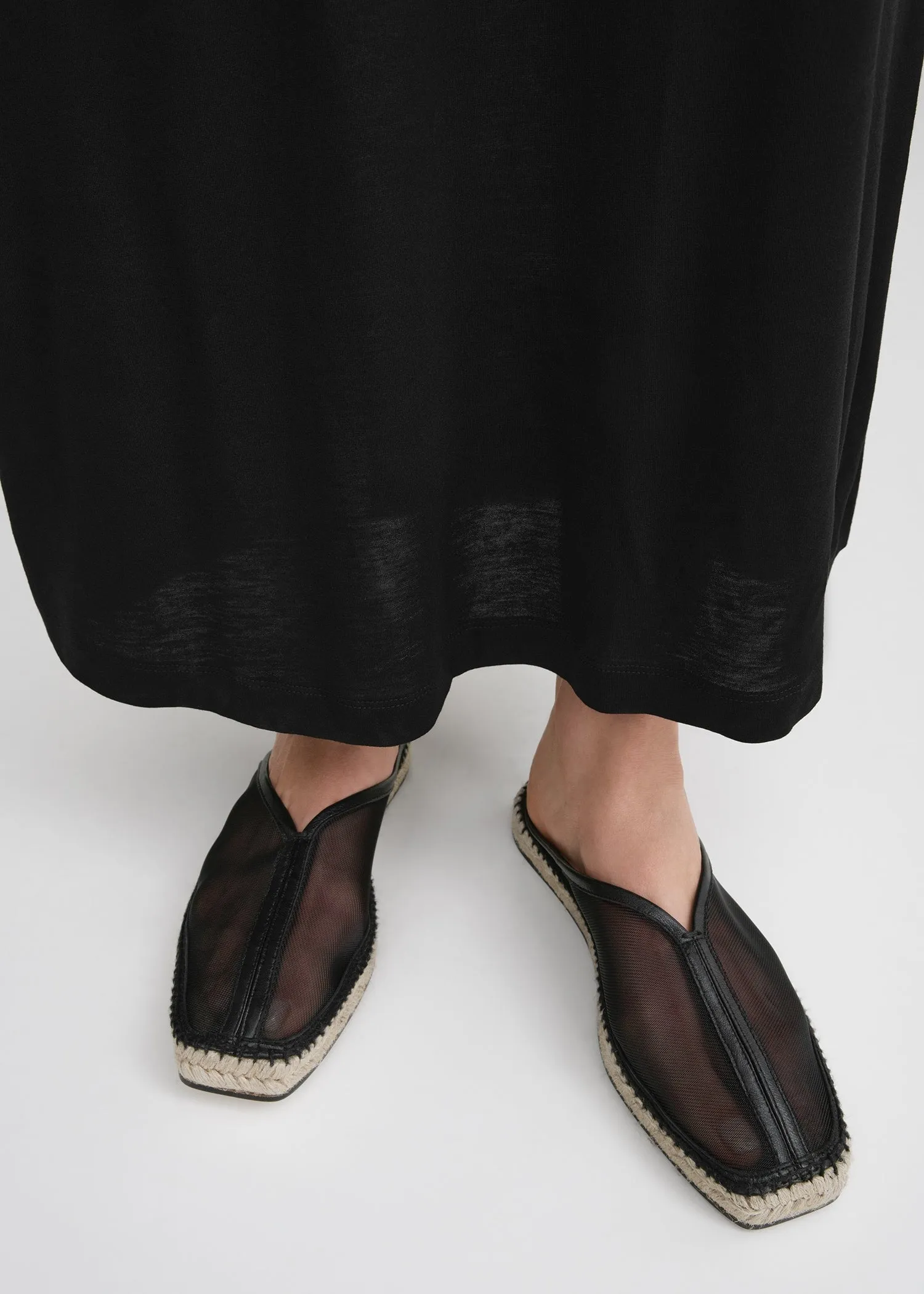 The Espadrille Slipper black