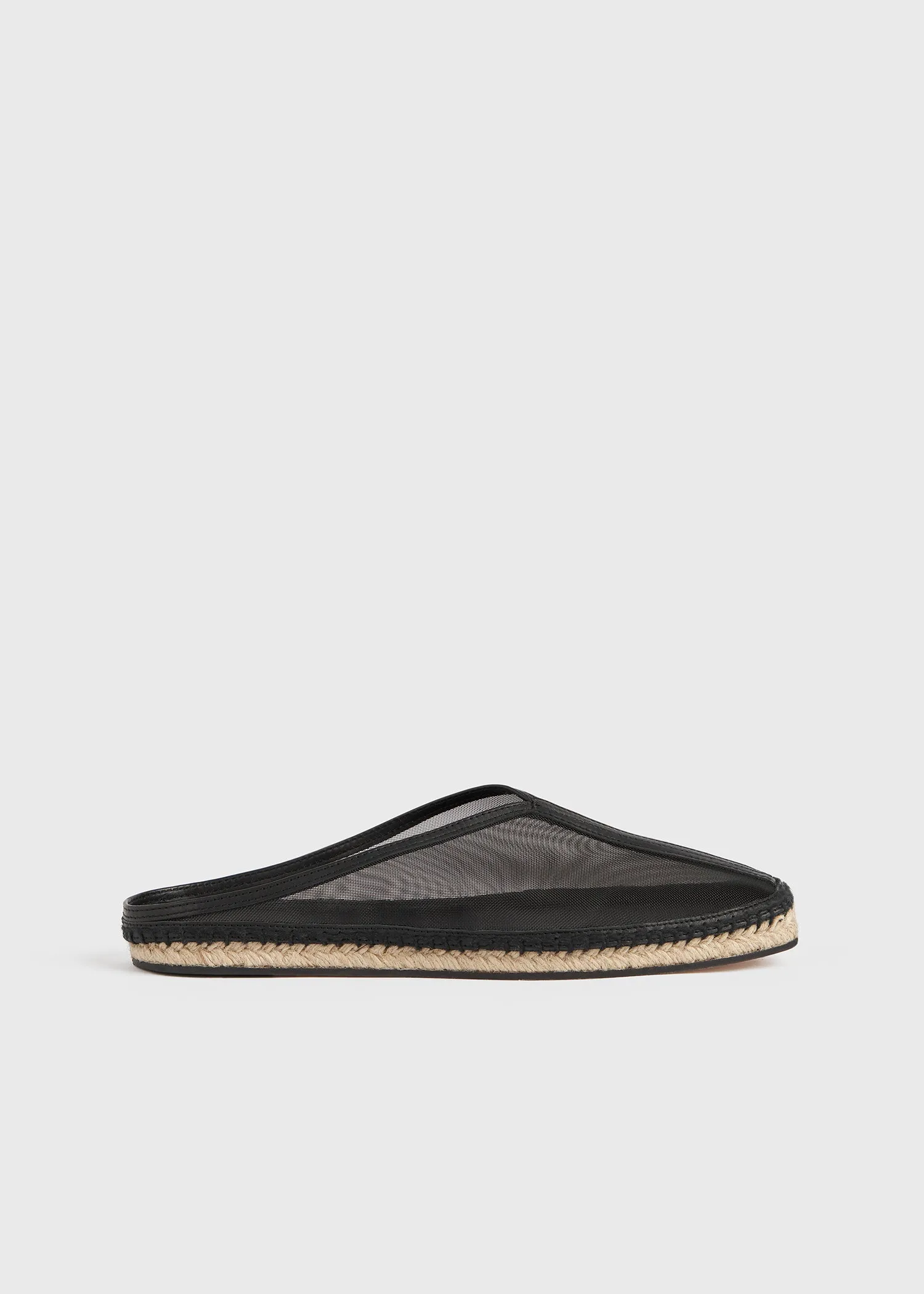 The Espadrille Slipper black