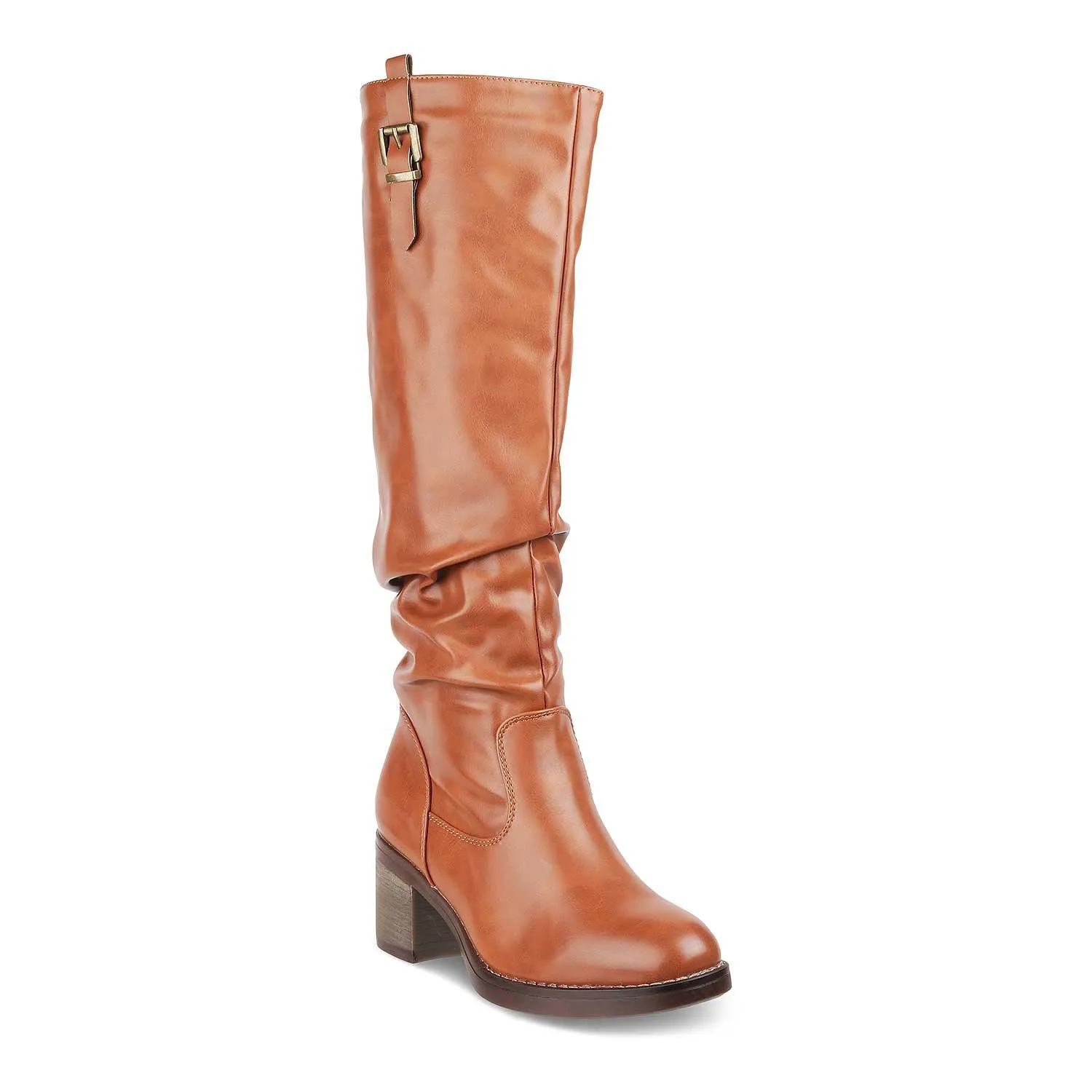 The Gardaber Camel Women's Knee-length Boots Tresmode