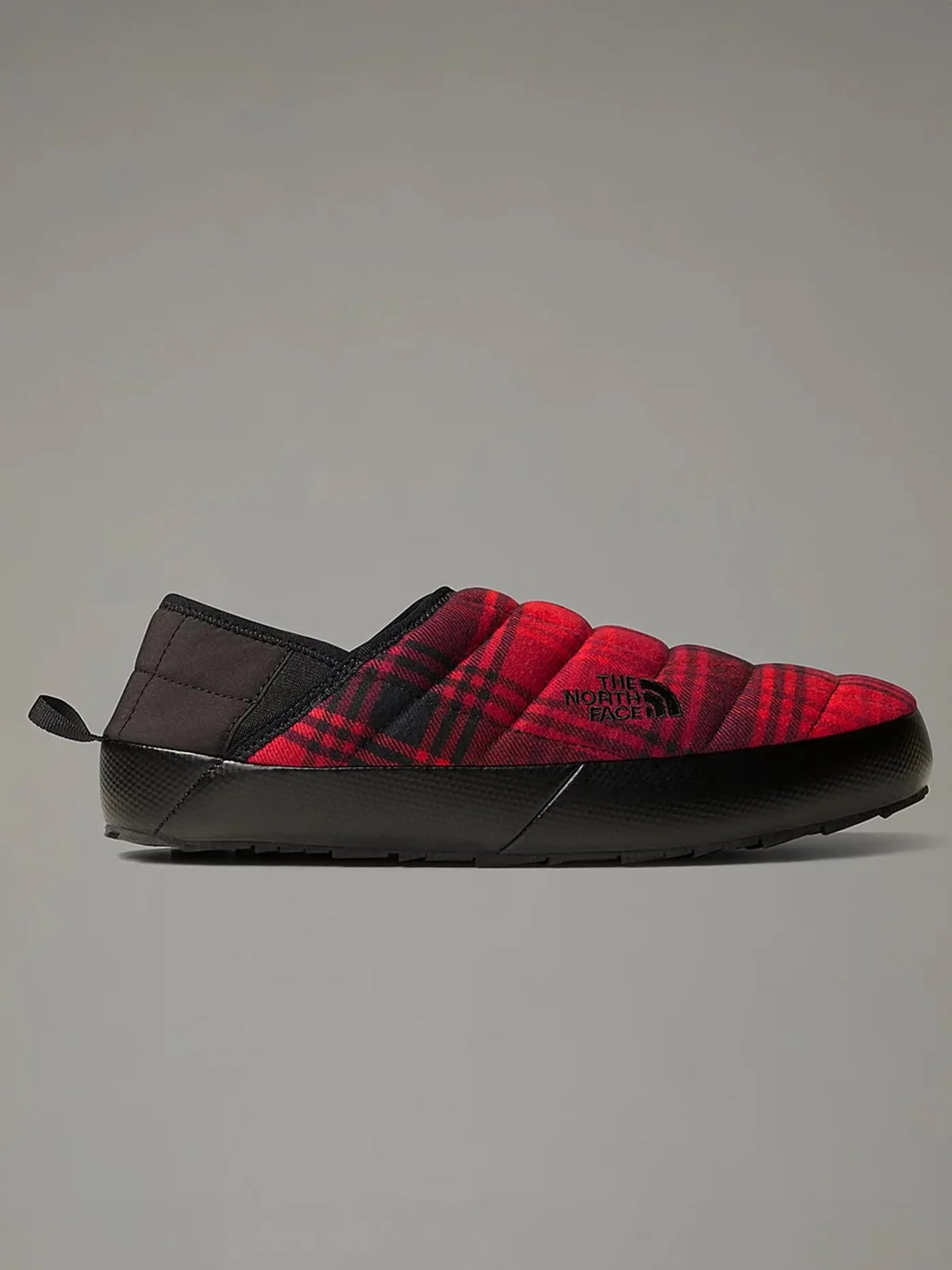 Thermoball Traction Mule V Novelty TNF Red Yarn Dye Plaid/TNF Black Shoes