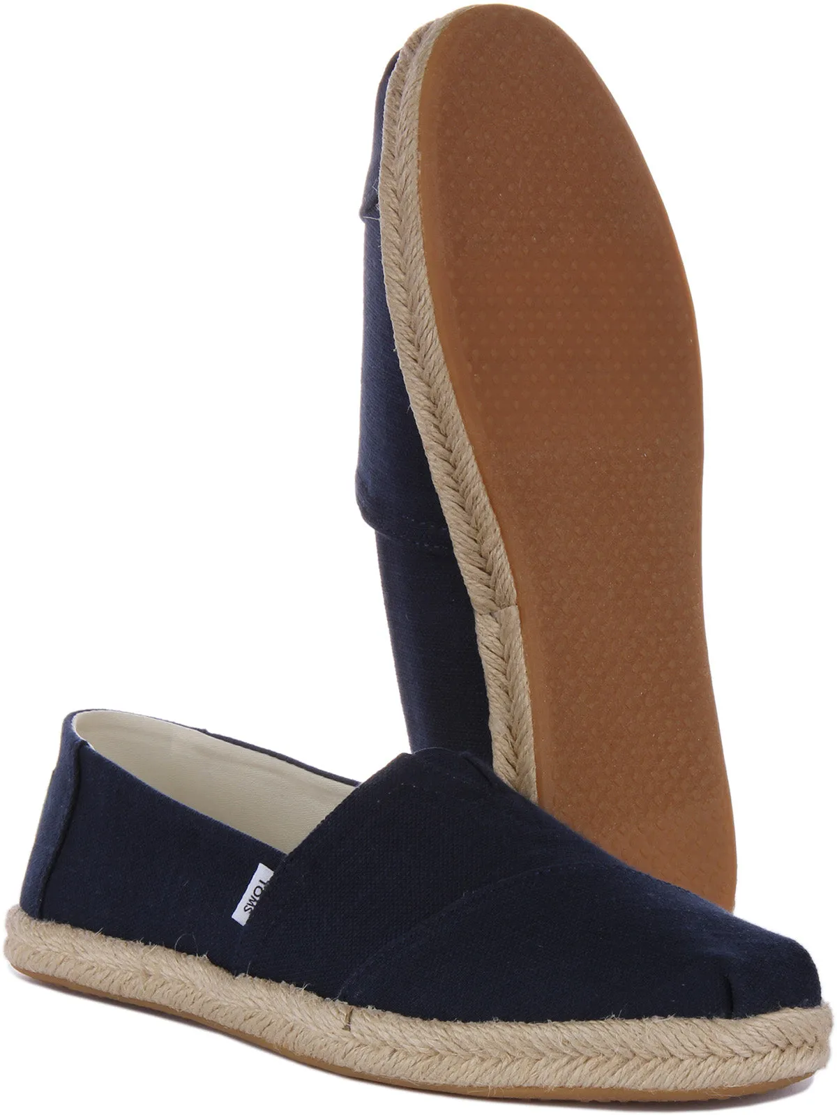 Toms Alpargata Recycled Rope In Navy For Women