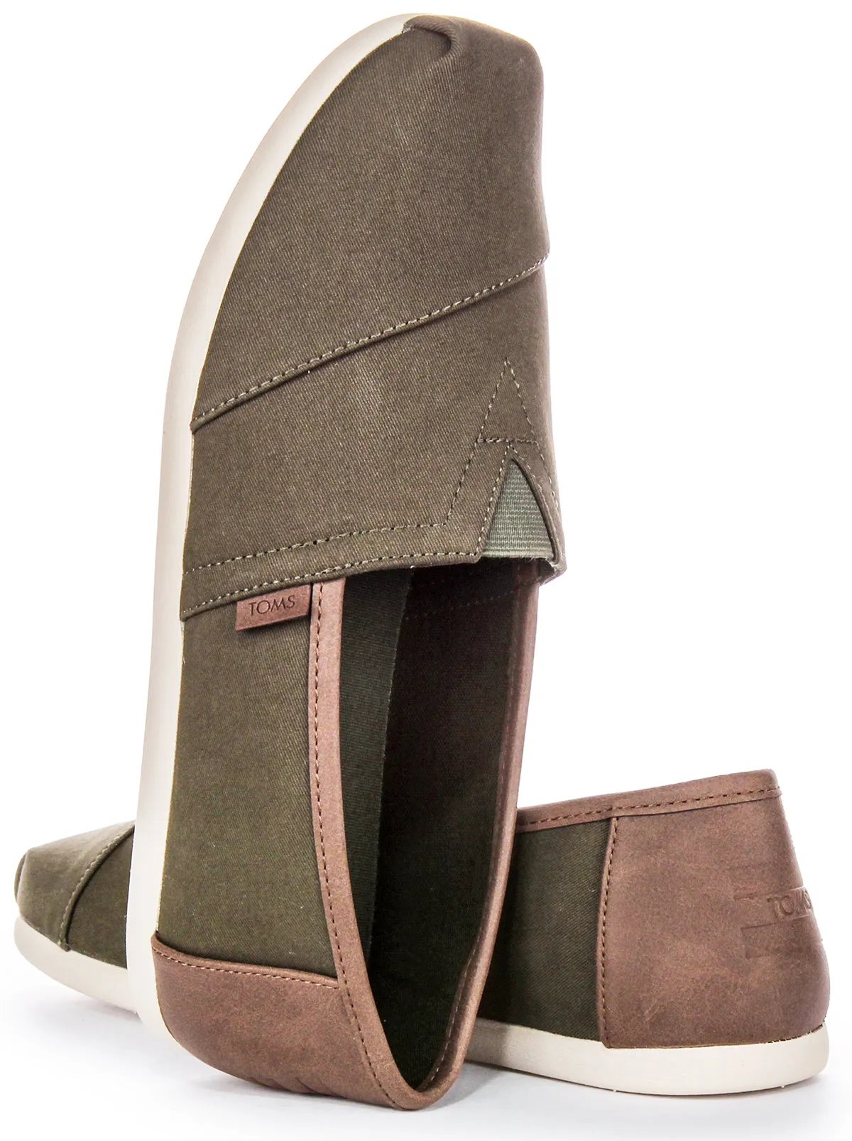 Toms Alpargata Vegan In Olive Green For Men