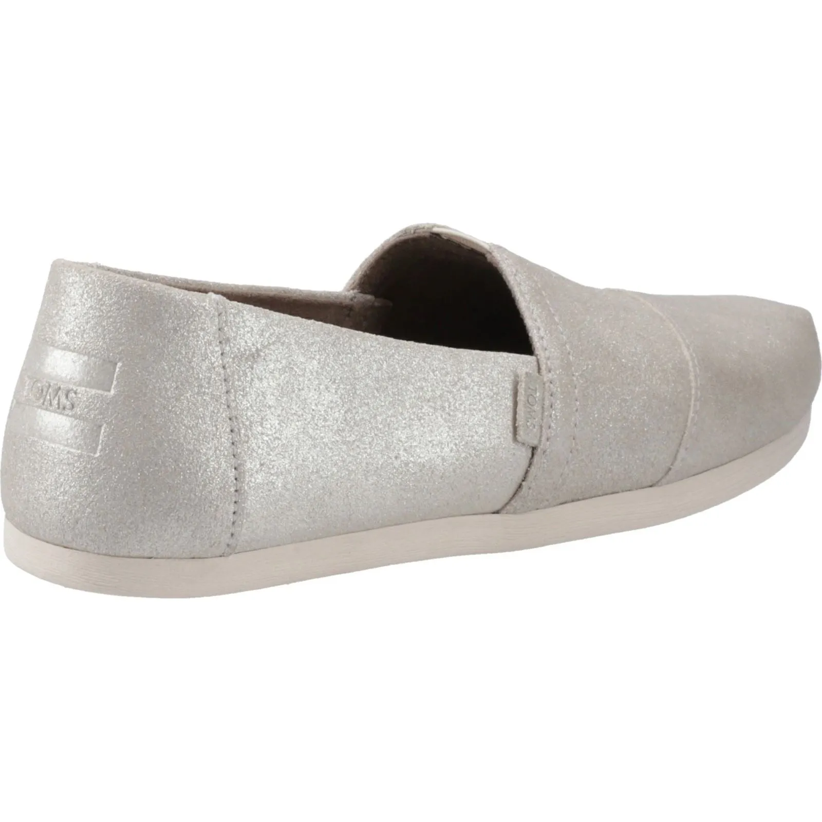 TOMS Alpargata with Cloudbound Leather Women's Silver Espadrilles