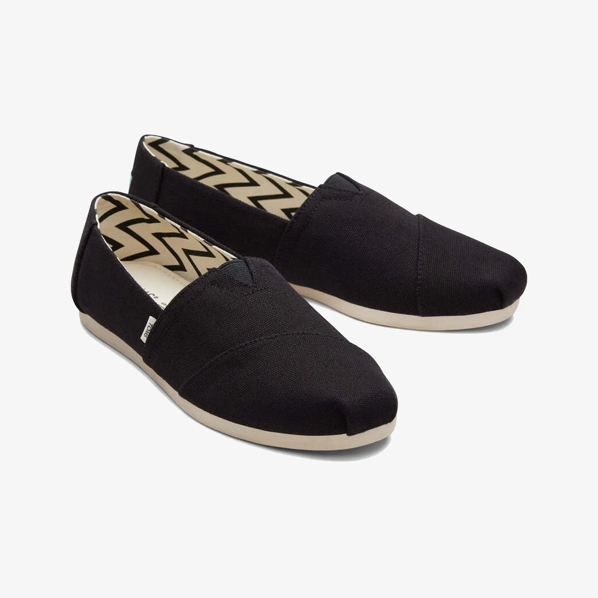 Toms | WMN'S ALPARGATA RECYCLED COTTON CANVAS  { JET BLACK