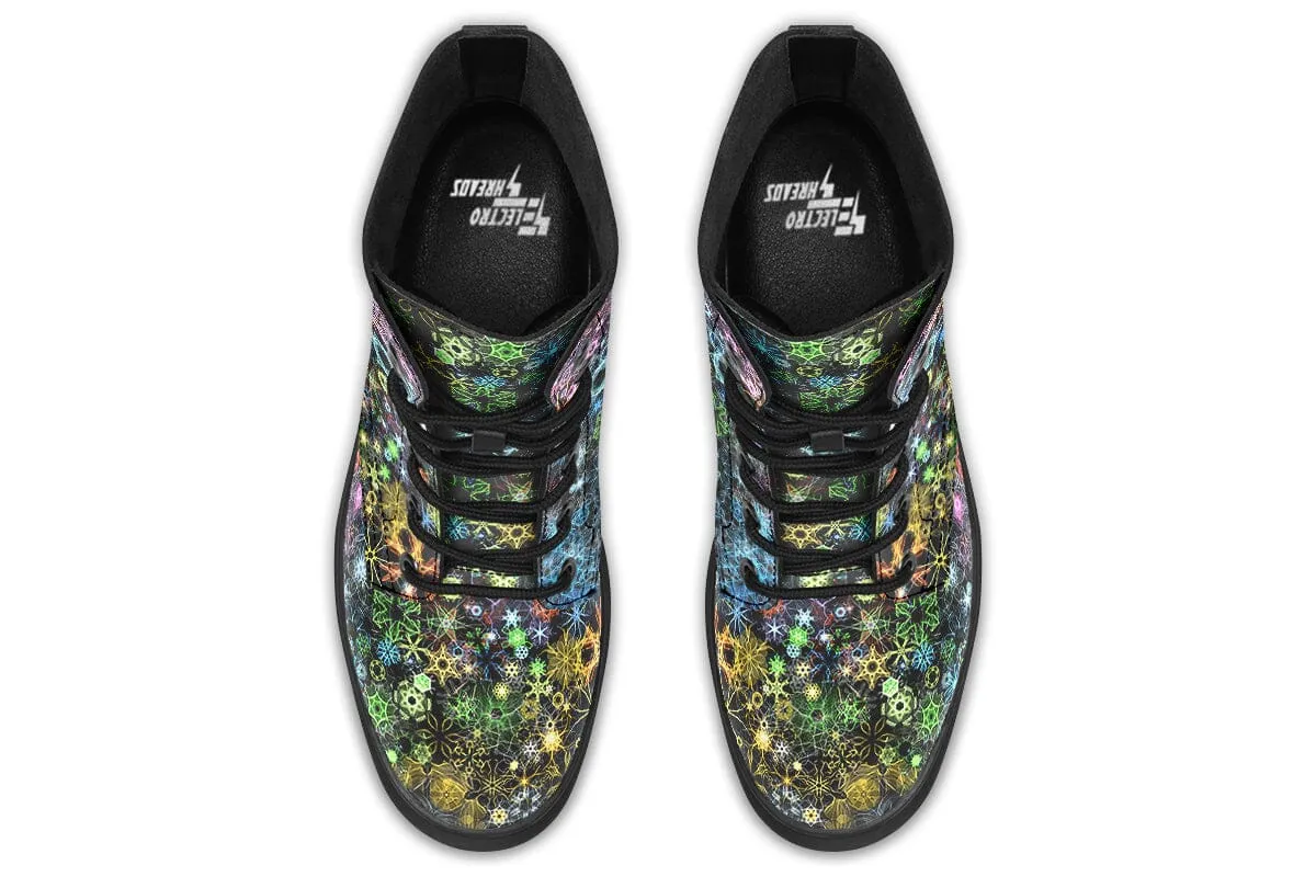 Trippy Constellation Combat Boots