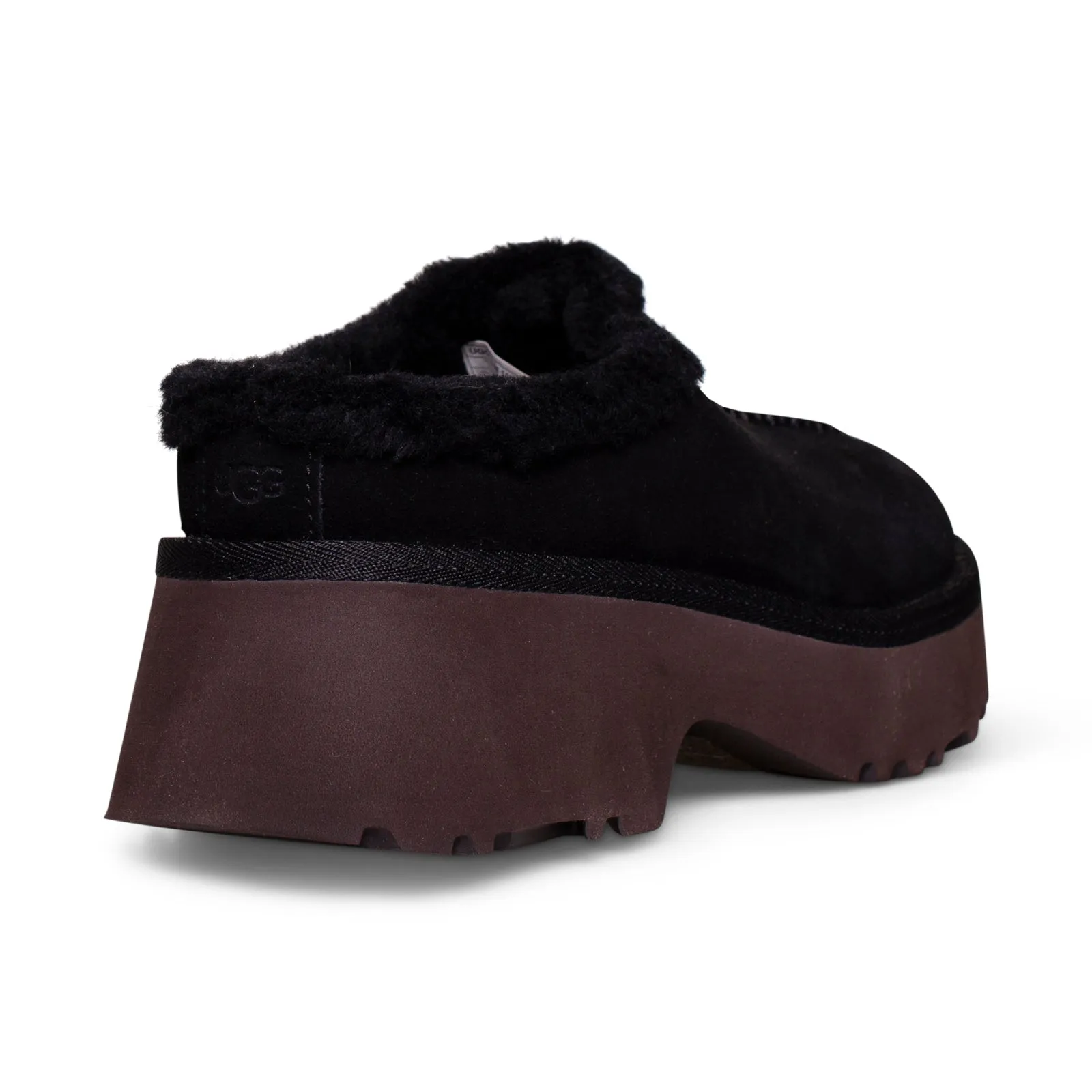 UGG New Heights Cozy Clog Black Shoes - Women's