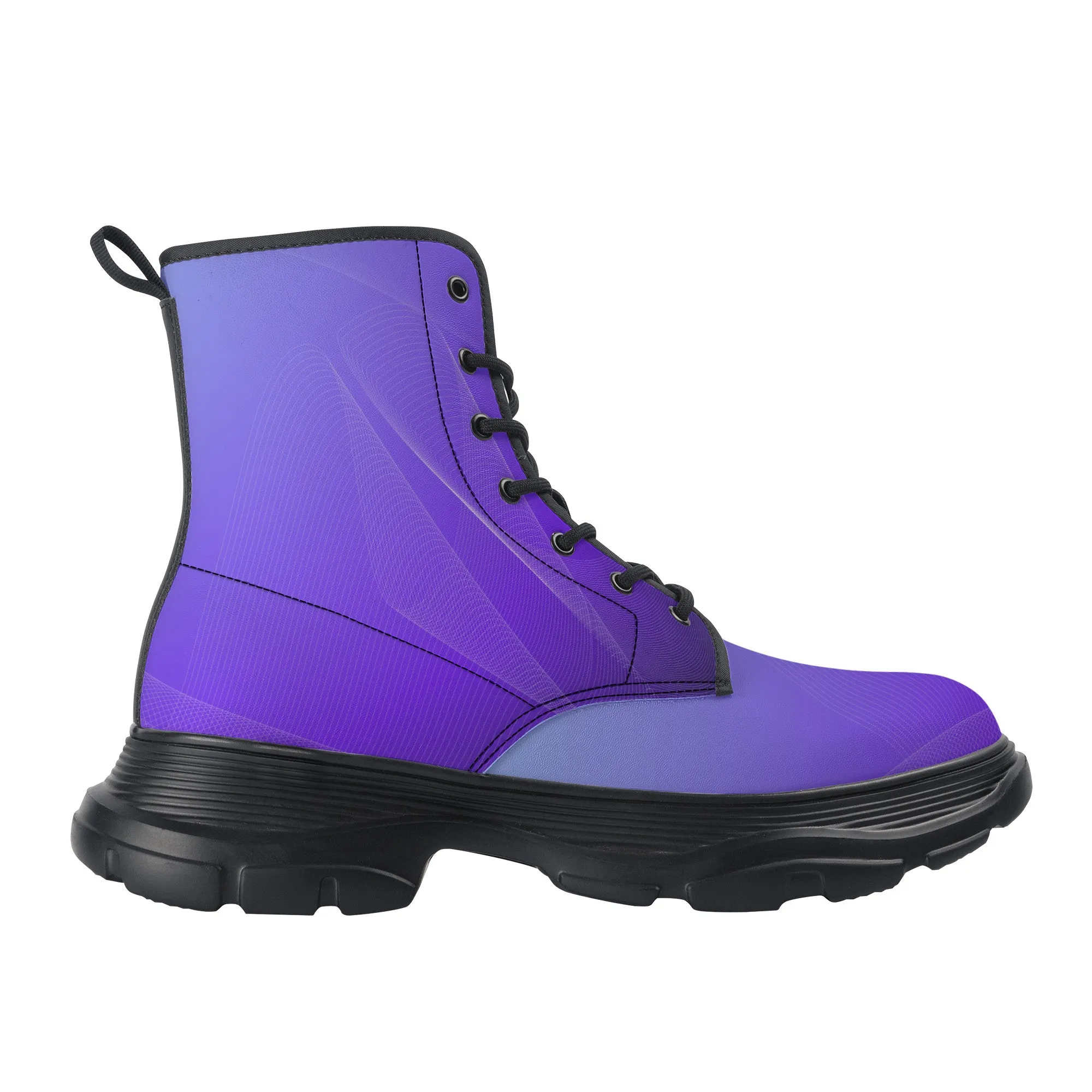 Unisex Chunky Boots - Purple