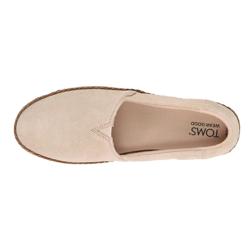 Valencia Suede Plaform Espadrille Flats