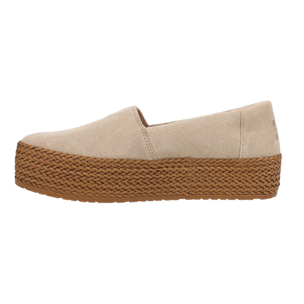 Valencia Suede Plaform Espadrille Flats